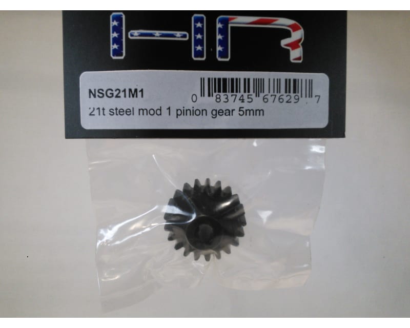 21t Steel Mod 1 Pinion Gear 5mm
