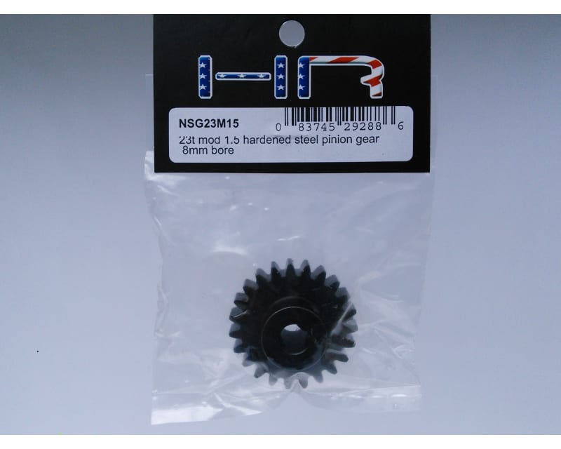 Tap to zoom 23t Mod 1.5 Hardened Steel Pinion Gear 8mm Bore