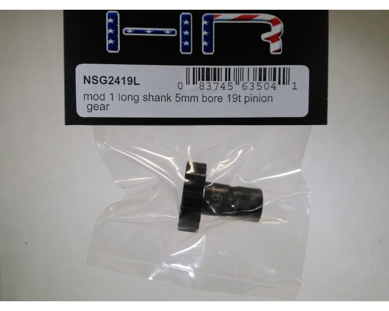 Tap to zoom Mod 1 Long Shank 5mm Bore 19t Pinion Gear