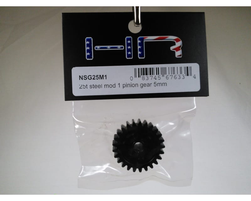 Tap to zoom 25t Steel Mod 1 Pinion Gear 5mm