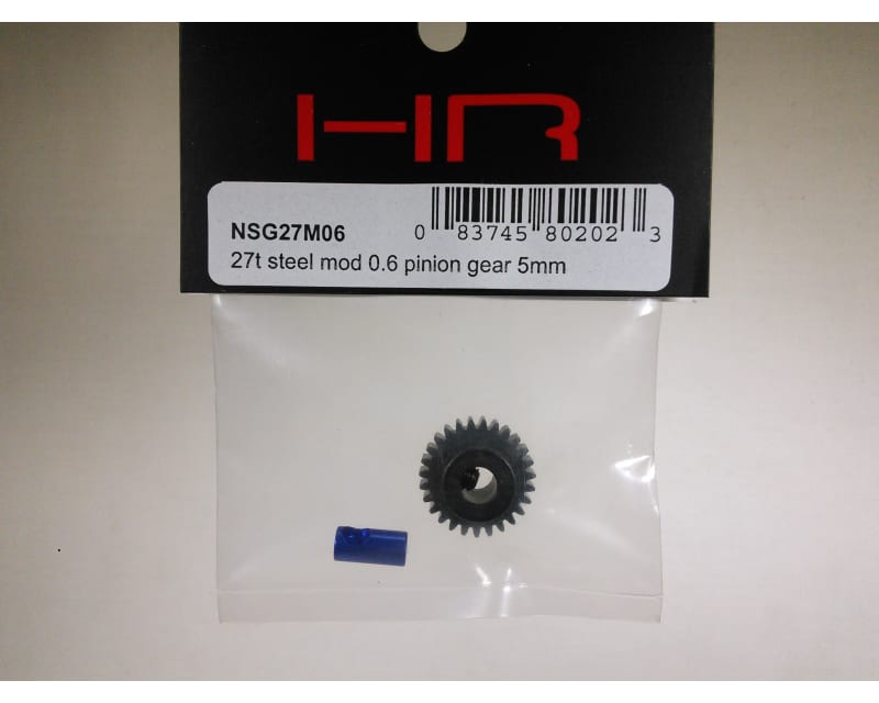 27t Steel Mod 0.6 Pinion Gear 5mm