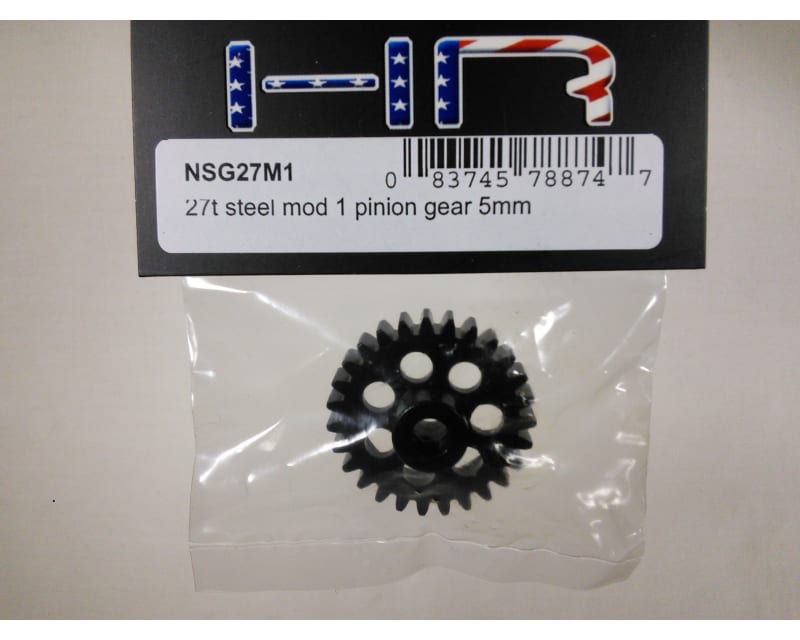 Tap to zoom 27t Steel Mod 1 Pinion Gear 5mm