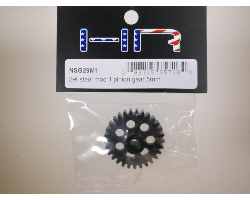 29t Steel Mod 1 Pinion Gear 5mm