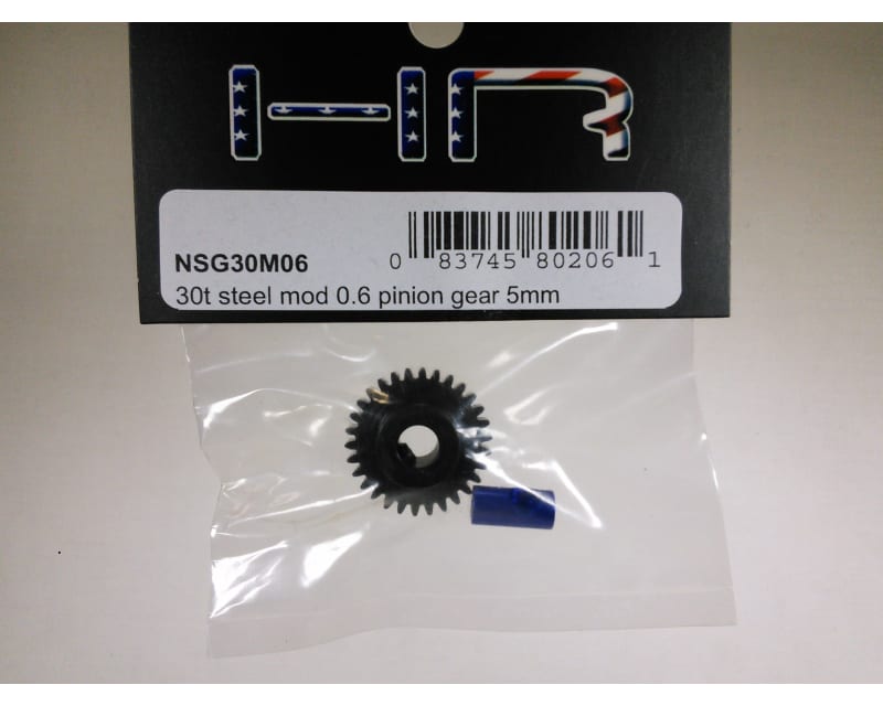 Tap to zoom 30t Steel Mod 0.6 Pinion Gear 5mm