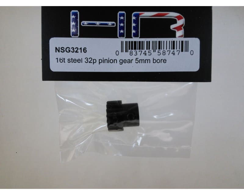 Tap to zoom 16t Steel 32p Pinion Gear 5mm Bore