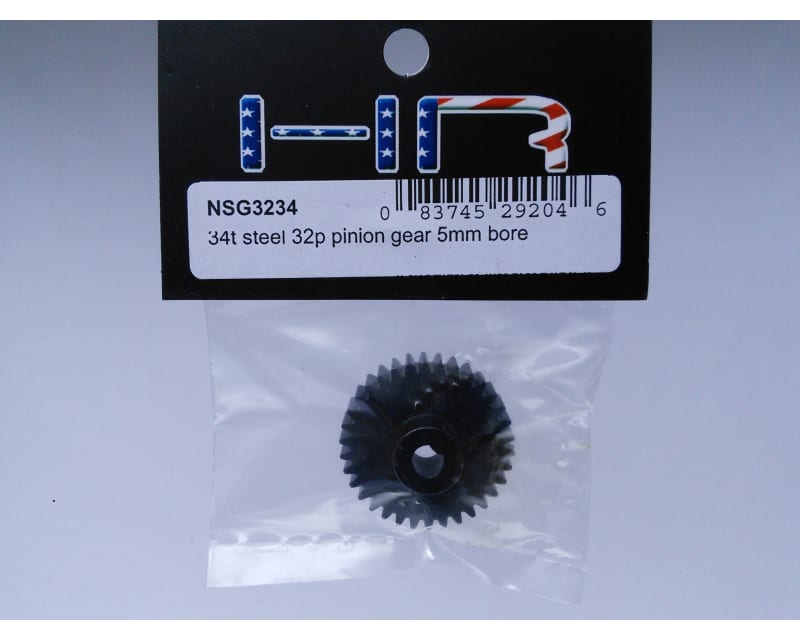 34T Steel 32p Pinion Gear 5mm Bore