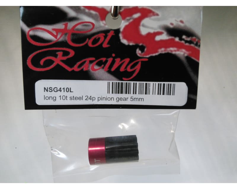 Tap to zoom discontinued Long 10T Steel 24P Pinion Gear 5mm
