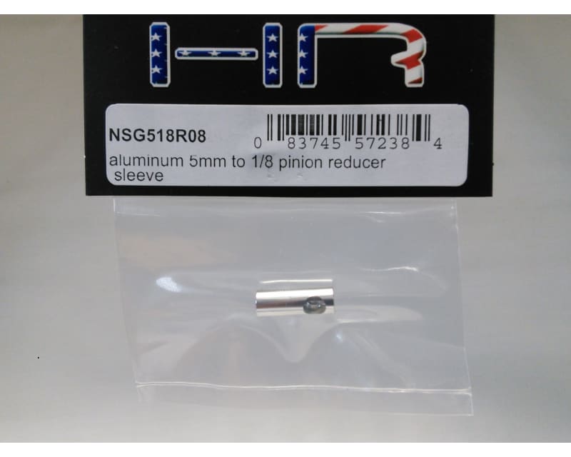 Aluminum 5mm to 1/8 inch Pinion Reducer Sleeve