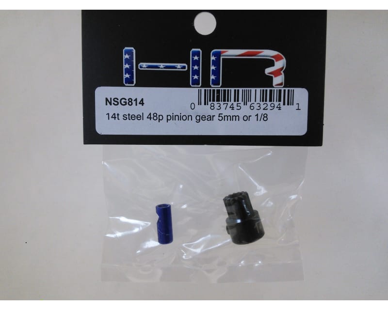 14t Steel 48p Pinion Gear 5mm or 1/8