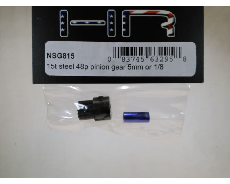 15t Steel 48p Pinion Gear 5mm or 1/8