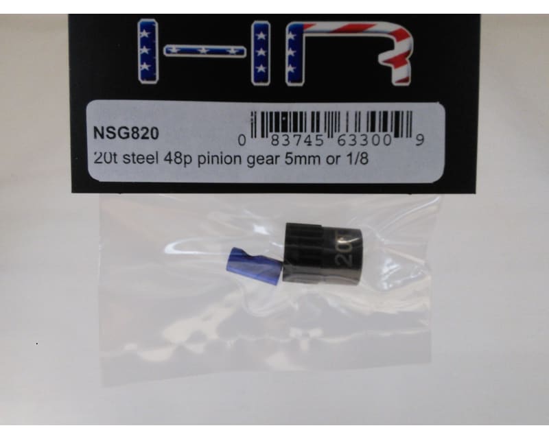 20t Steel 48p Pinion Gear 5mm or 1/8