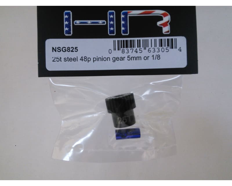 25t Steel 48p Pinion Gear 5mm or 1/8