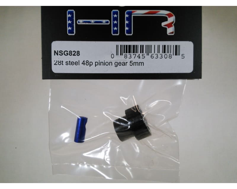 28t Steel 48p Pinion Gear 5mm or 1/8