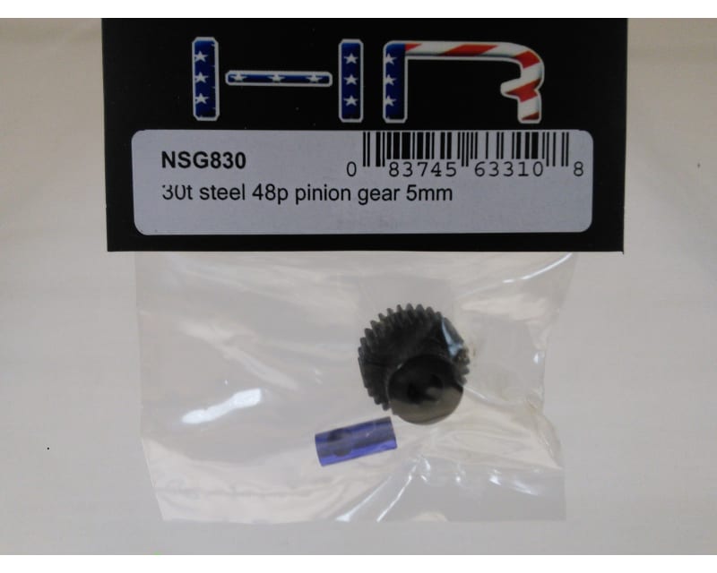 30t Steel 48p Pinion Gear 5mm & 1/8