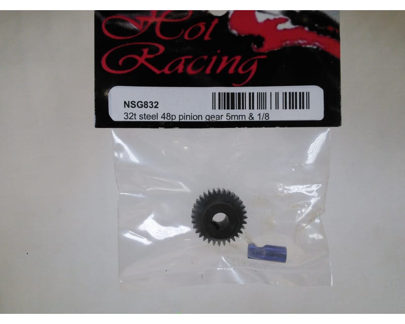 Tap to zoom 32t Steel 48p Pinion Gear 5mm & 1/8