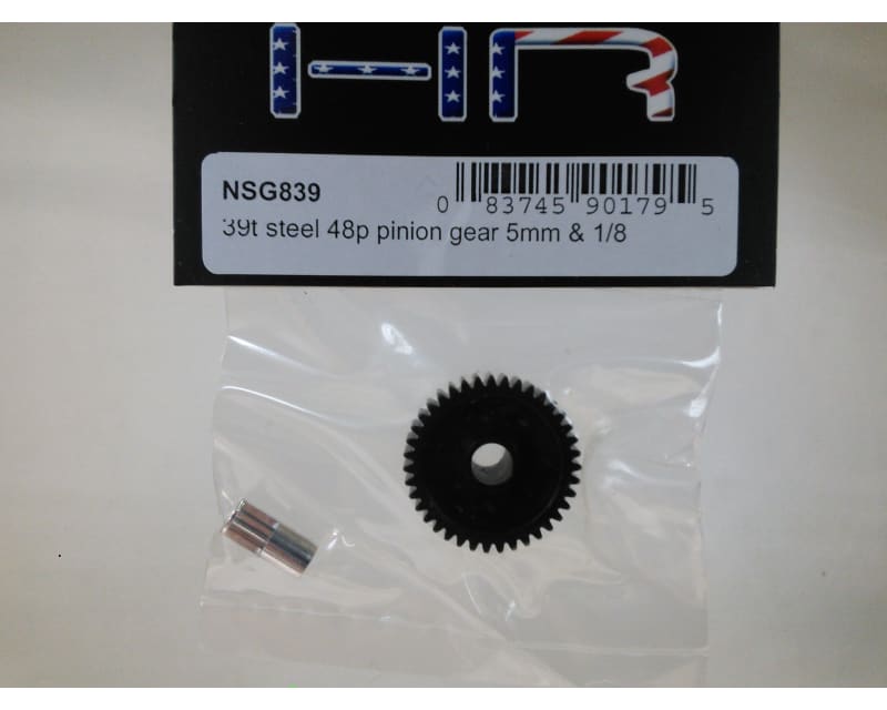 39t steel 48p Pinion Gear 5mm & 1/8