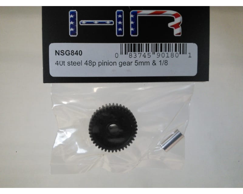 40T steel 48p Pinion Gear 5mm & 1/8