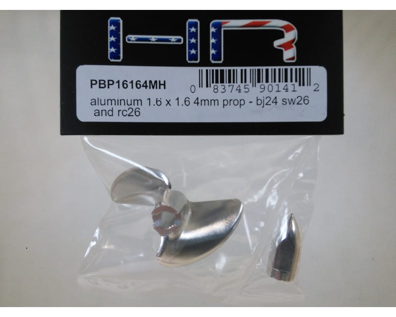 Aluminum 1.6 X 1.6 4MM Prop - Pro Boat BJ24 SW26 RC26