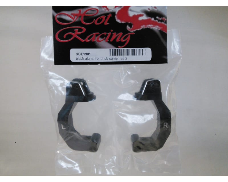 Black Aluminum Front Hub Carrier Rc8 (2)