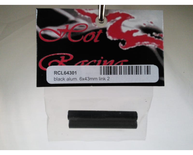 Aluminum Standoff Post Link 6x43mm w/ M3 Threads (Black)(2)