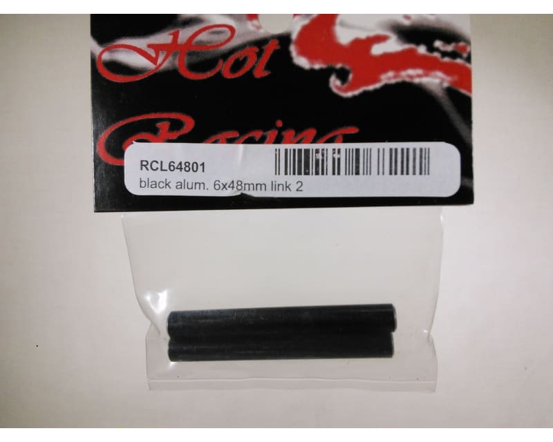 Aluminum Standoff Post Link 6x48mm w/ M3 Threads (Black)(2)