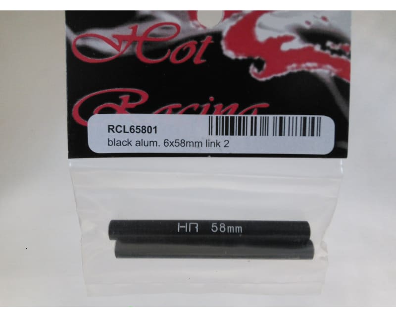 Aluminum Standoff Post Link 6x58mm w/ M3 Threads (Black)(2)