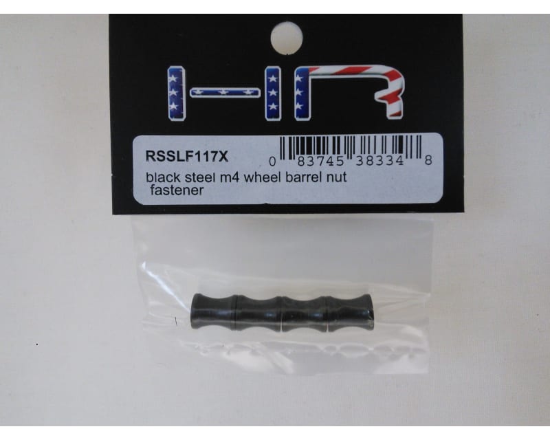 Black Steel M4 Wheel Barrel Nut Fastener