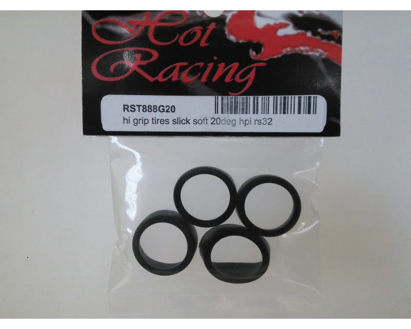 Tap to zoom HPI Rs32 High Grip Slick Soft 20deg Tires