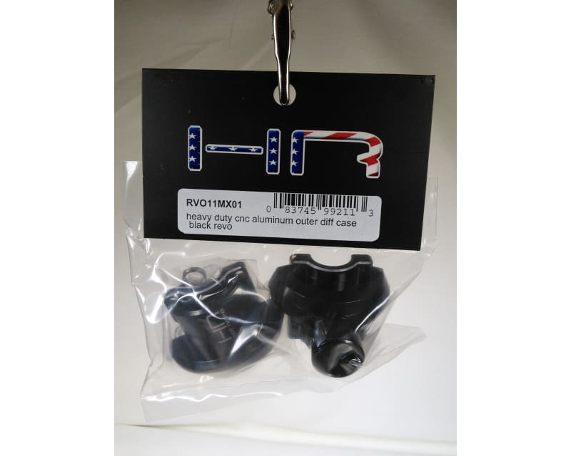 Heavy Duty CNC Aluminum Outer Diff Case Black Revo
