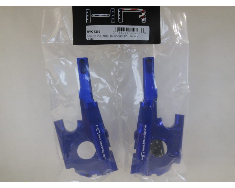 Tap to zoom discontinued Secure Lock Front Bulkhead 1:10 Revo - Blue