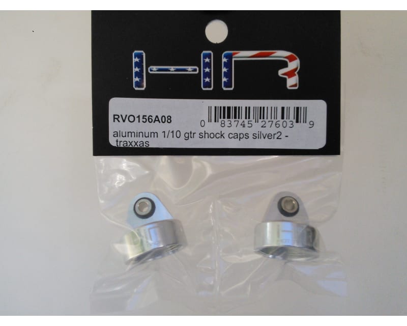 Tap to zoom discontinued Aluminum 1:10 GTR Shock Caps (Silver)(2) - TRA