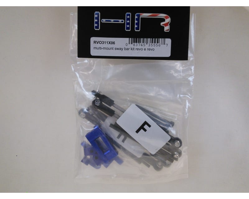 Tap to zoom discontinued Adjustable Front & Rear Sway Bar Kit TRA E-Revo Rev