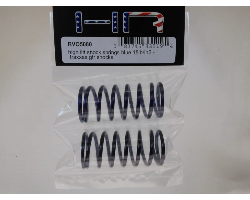 High Lift Shock Springs (Blue 18lb/in)(2) - TRA GTR Shocks