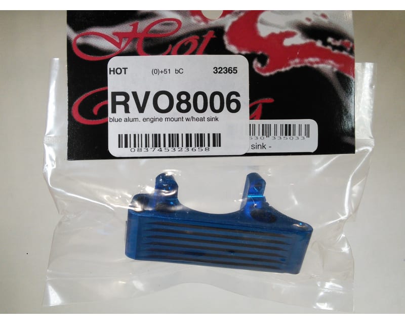 discontinued TRA Revo Blue Aluminum engine mount w/Heat Sink