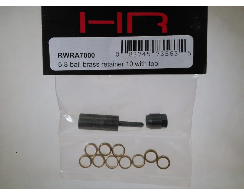 5.8 Ball Brass Retainer (10) with Tool