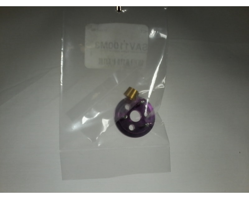 discontinued HPI Savage Purple Aluminum vented 3 Shoe FlyWheel 3