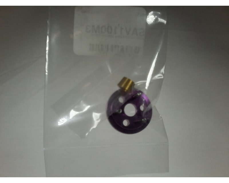 discontinued HPI Savage Purple Aluminum vented 3 Shoe FlyWheel 3