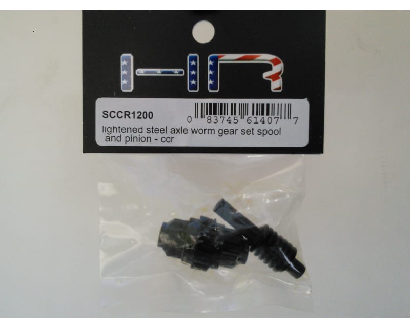 discontinued Lightened Steel Axle Worm Gear Set (Spool and Pinio