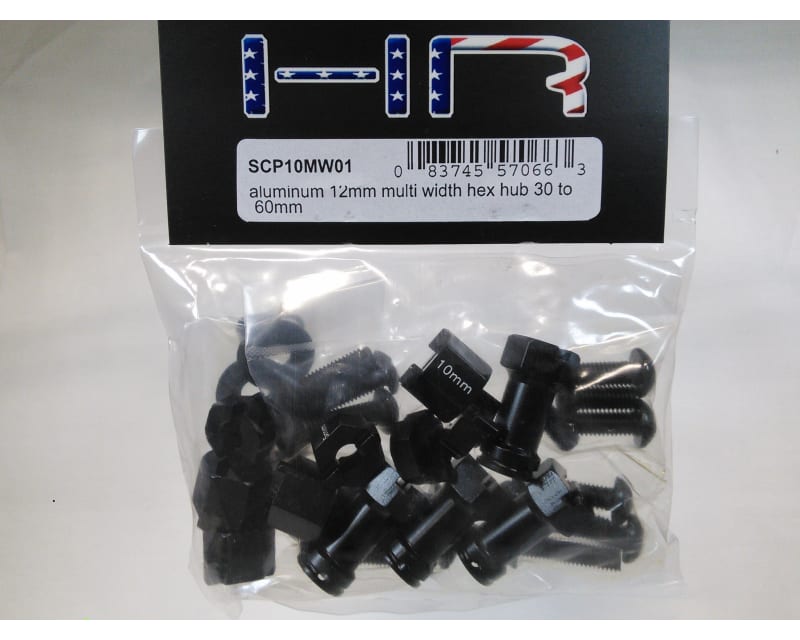 Aluminum 12mm Multi Width Hex Hub 30 to 60mm