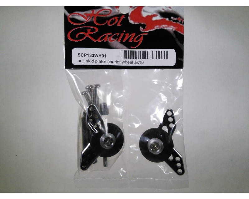 Black Adjustable Chariot Skid Plater Wheels