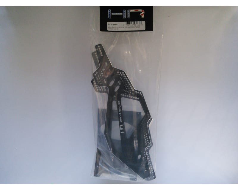 Tap to zoom Aluminum Rock Racer Conversion Chassis (Black) - Ax10