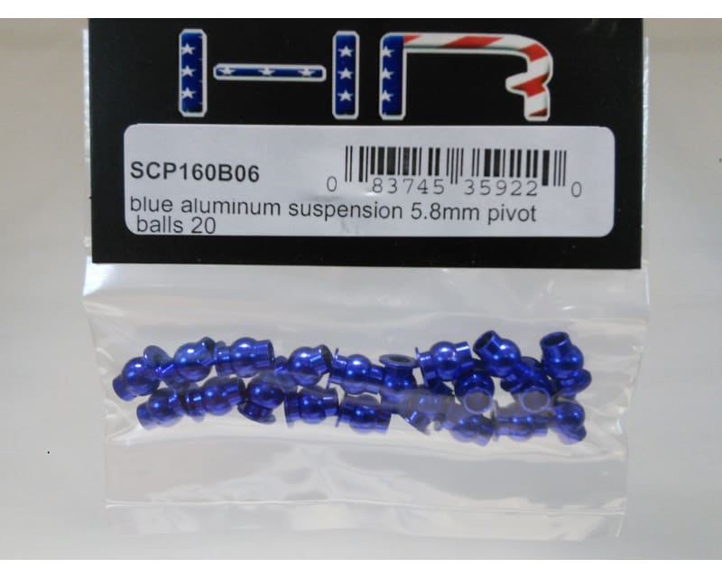 Tap to zoom Blue Aluminum Suspension 5.8mm Pivot Balls (20)