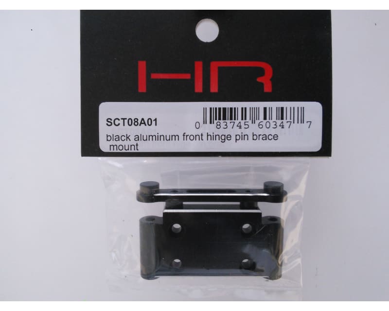 Black Aluminum Front Hinge Pin Brace Mount