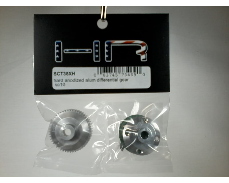 Hard Anodized Aluminum Differential Gear and Cover B4/T4/SC10