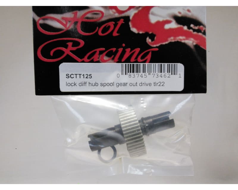 Locked Spool Diff Gear Hub and Outdrives - Losi/Tlr 22