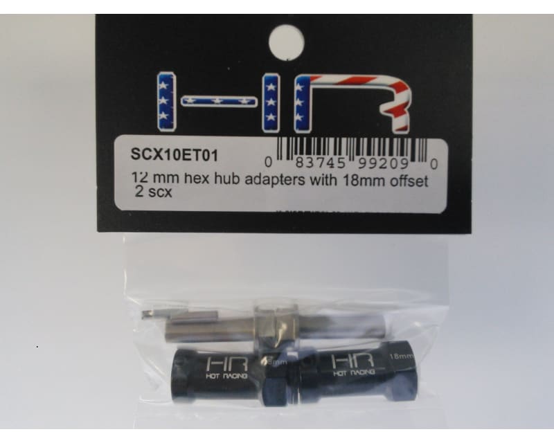 18mm Wheel Hub Extensions with 12mm Hex (2) - Axial Scx Wraith