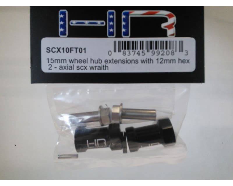 15mm Wheel Hub Extensions with 12mm Hex (2) - Axial Scx Wraith