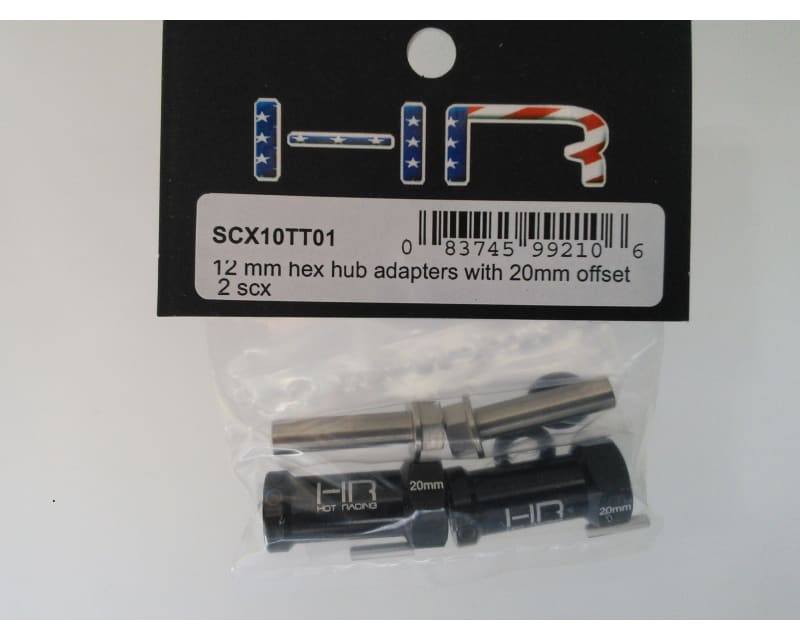 20mm Wheel Hub Extensions with 12mm Hex (2) - Axial Scx Wraith