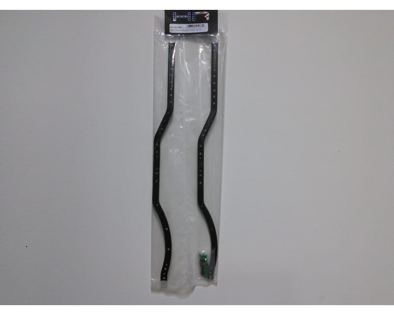 Tap to zoom discontinued Black & Green Steel Chassis Frame Rails Axial Scx10