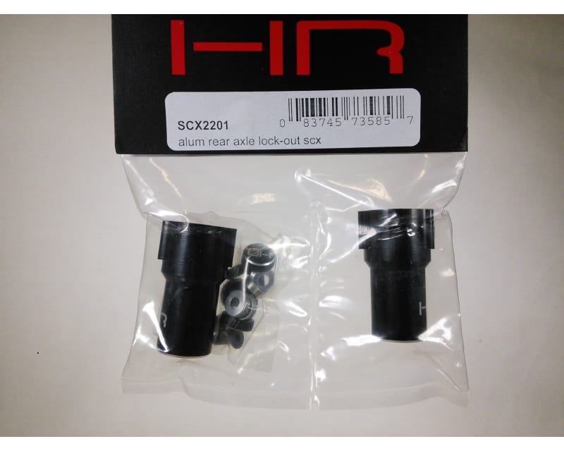 Black Aluminum Rear Axle Lock-Out Scx-10